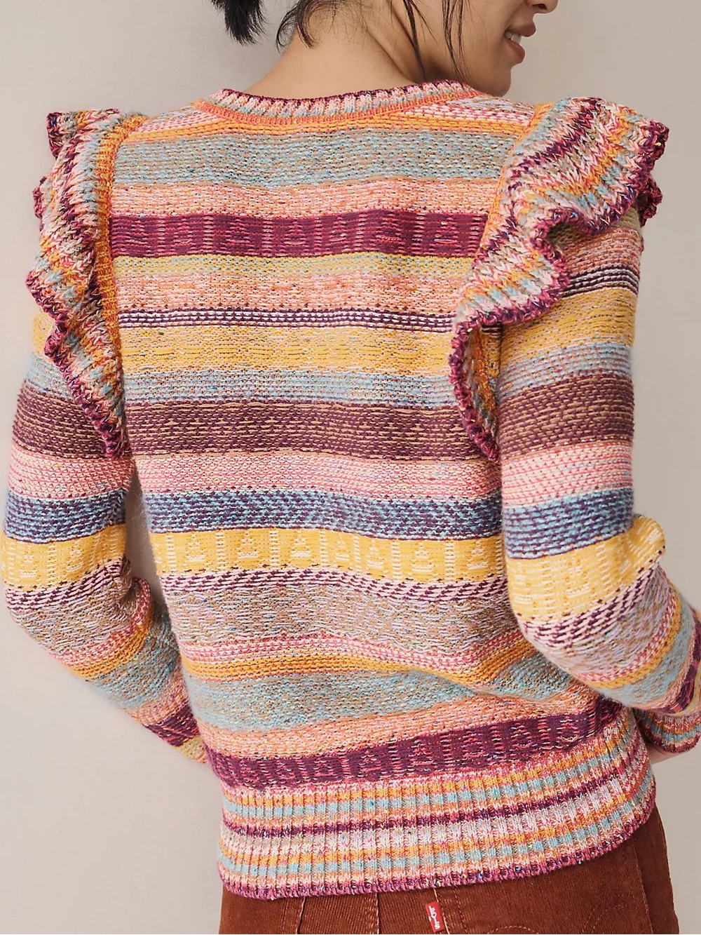 Pilcro Ruffled Sweater - Picture 2 of 4